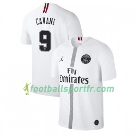 Tenue Paris Saint Germain Cavani 9 Jordan Blanc Troisième 2018-2019 Maillot de Foot